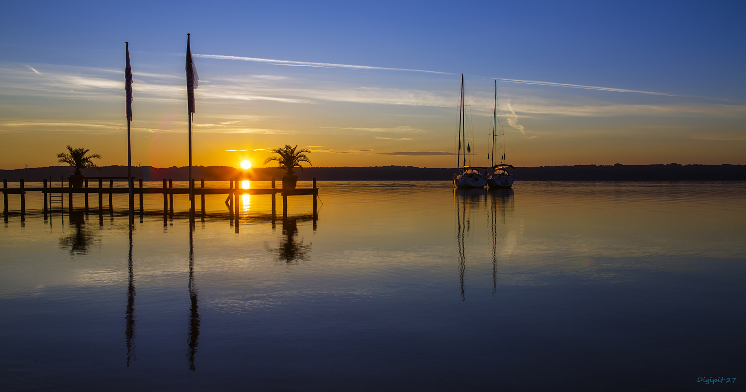 Sonnenaufgang Starnberger See 2018-01