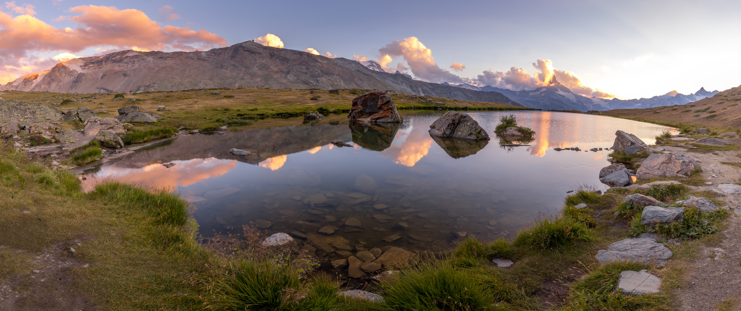 Sonnenaufgang Stelisee Zermatt 