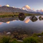 Sonnenaufgang Stelisee Zermatt 