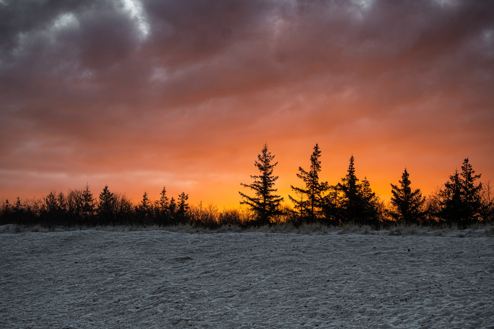 Sonnenaufgang Strand Ahrenshoop