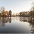 Sonnenaufgang Strasse Weiher