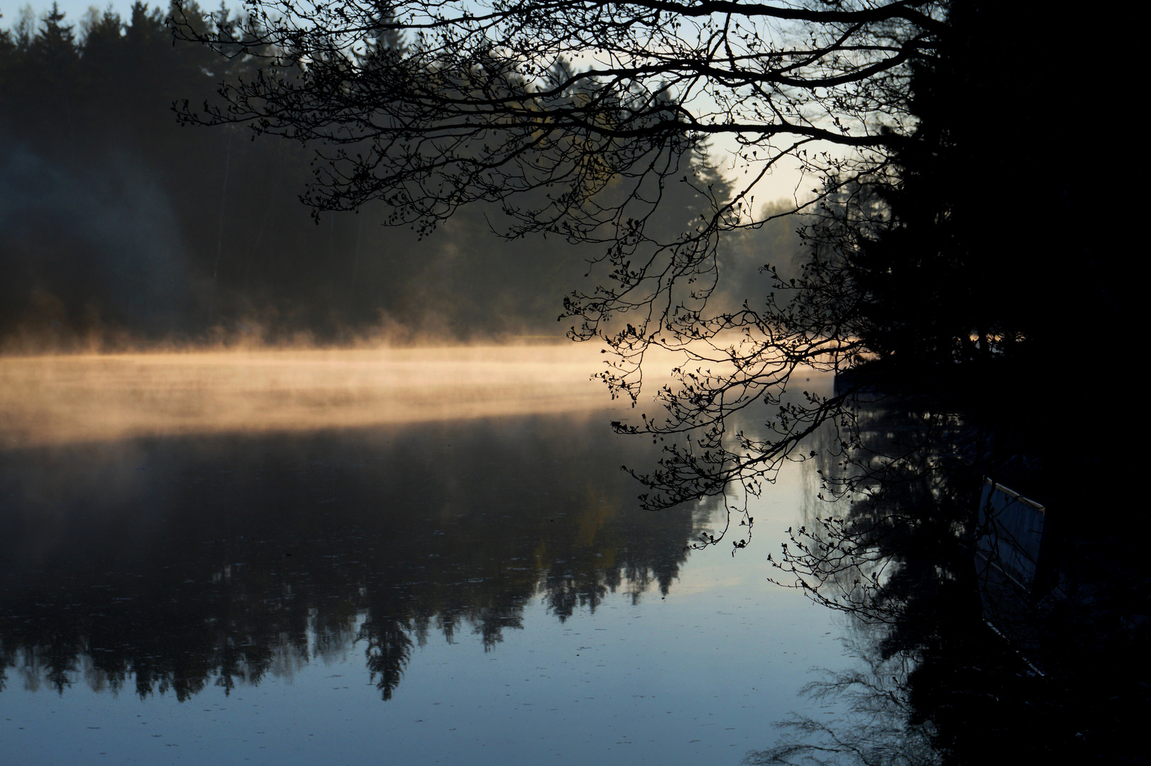 Sonnenaufgang Südböhmen