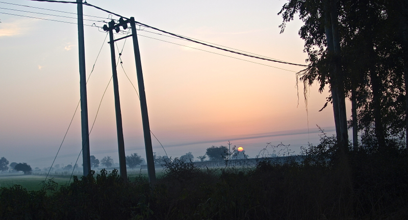 Sonnenaufgang süd.v. Dehli