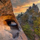 Sonnenaufgang Teufelsmauer Timmenrode Harz