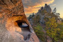 Sonnenaufgang Teufelsmauer Timmenrode Harz