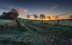 Sonnenaufgang trifft Nachtfrost