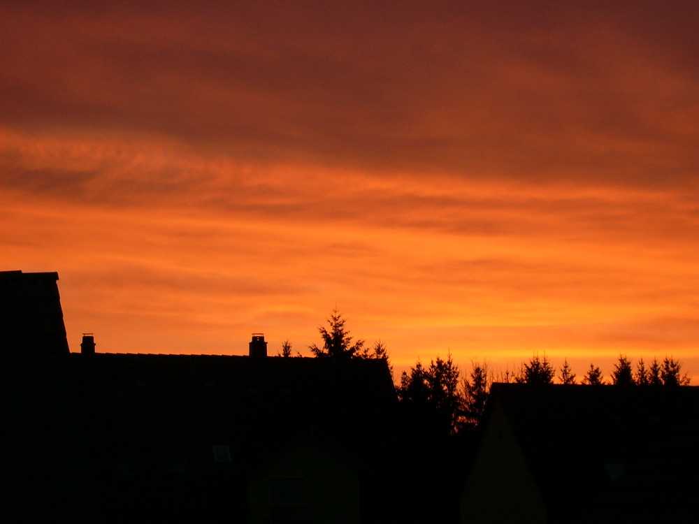 Sonnenaufgang über Aach