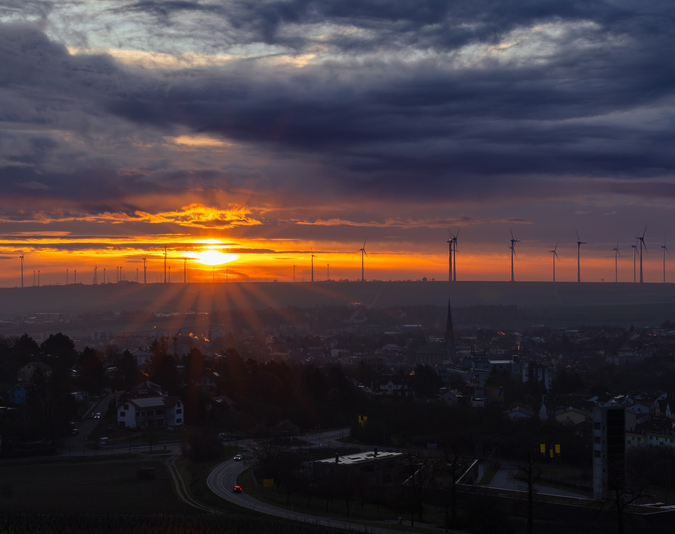 Sonnenaufgang über Alzey