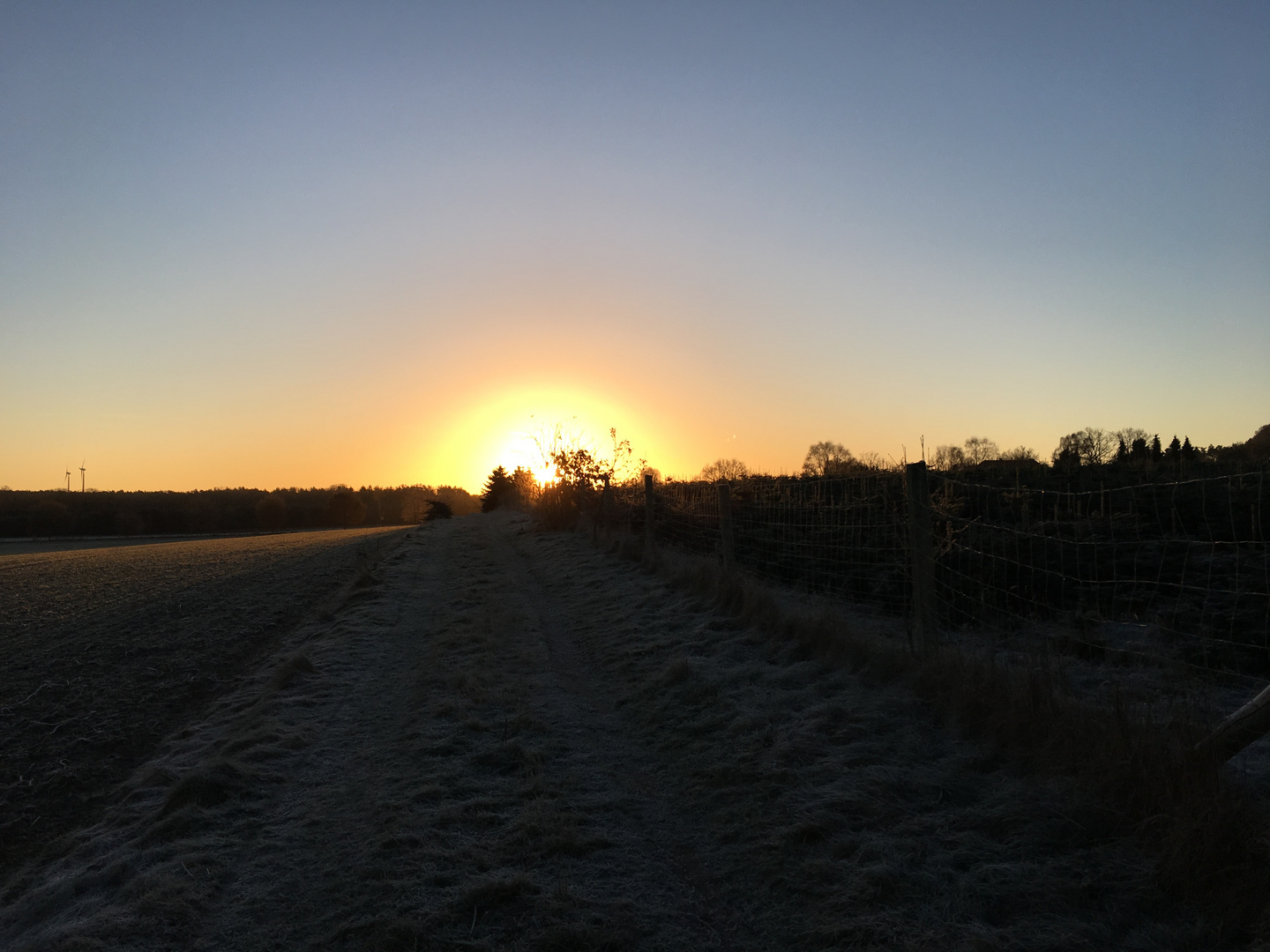 Sonnenaufgang über Asendorf 