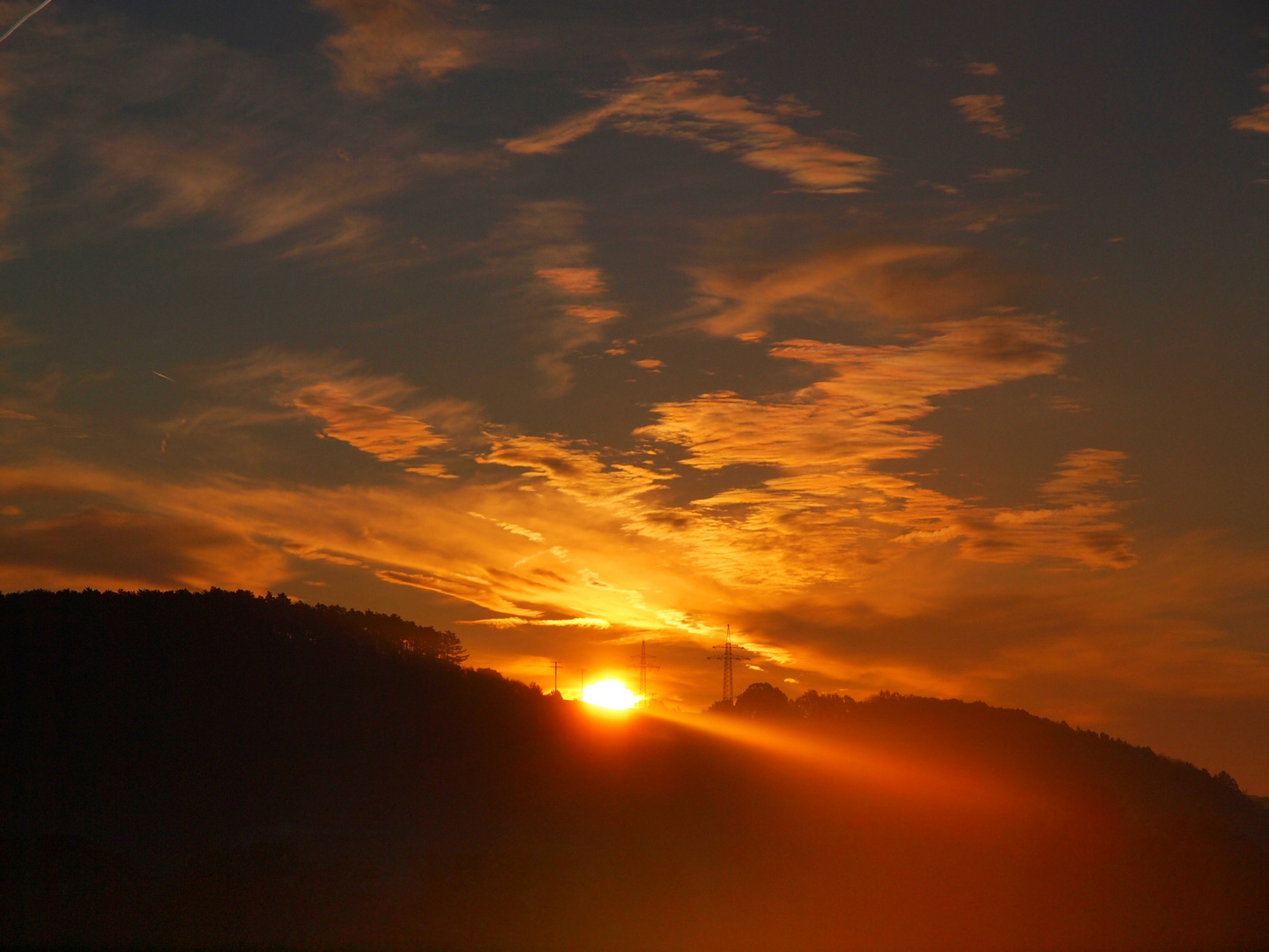 Sonnenaufgang über Bad Kissingen