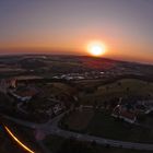 Sonnenaufgang über Baldern mit Kapfenburg