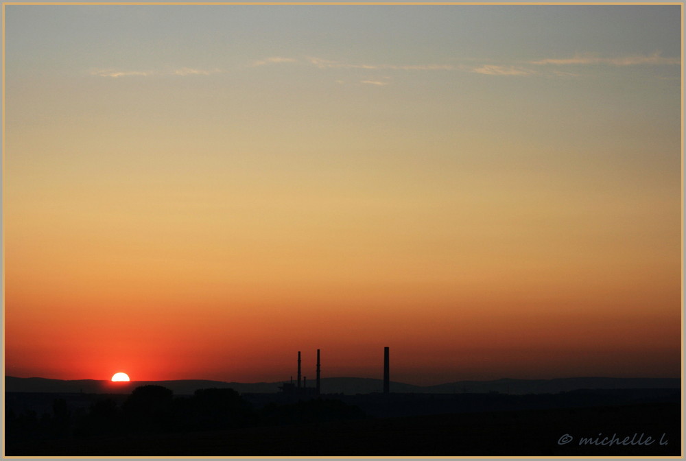 Sonnenaufgang über Baunatal