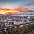 Sonnenaufgang über Bern