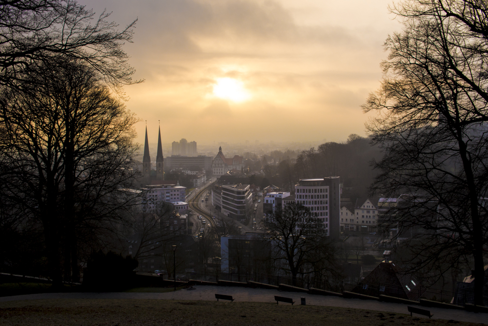 Sonnenaufgang über Bielefeld