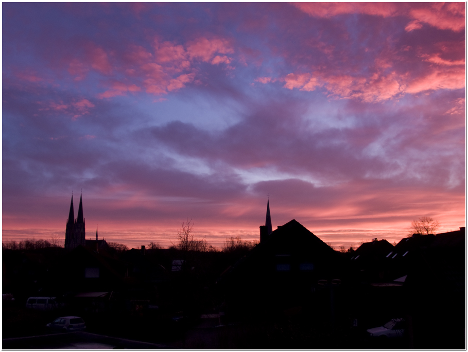 Sonnenaufgang über Billerbeck