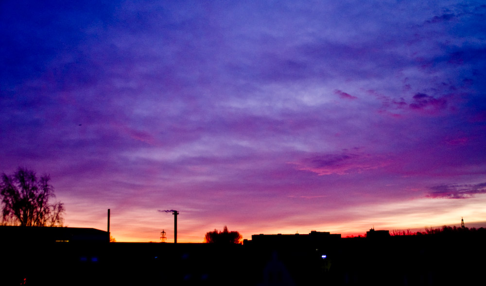 Sonnenaufgang über Bonn-Pützchen