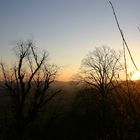 Sonnenaufgang über Burg Lindenfels