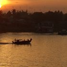 Sonnenaufgang über Chau Doc