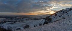 Sonnenaufgang über dem Albtrauf