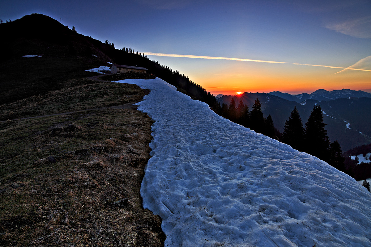 Sonnenaufgang über dem Allgäu