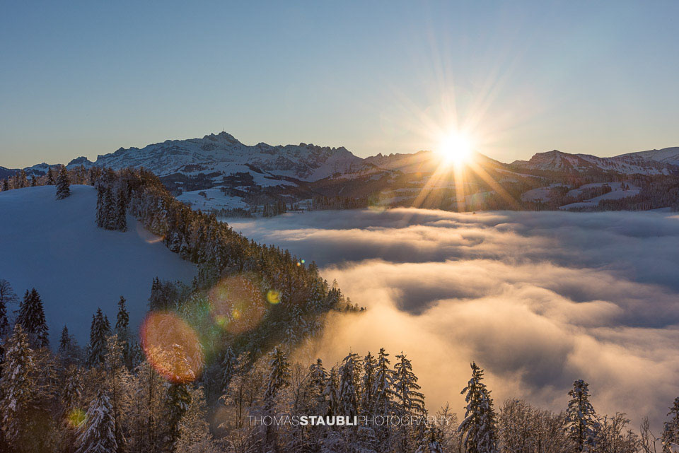 Sonnenaufgang über dem Alpstein