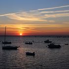 Sonnenaufgang über dem Bassin d'Arcachon