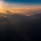 Sonnenaufgang über dem Bayerischen Wald