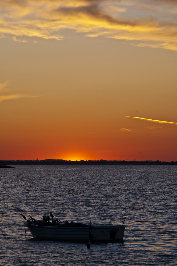 Sonnenaufgang über dem Bodden