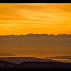 Sonnenaufgang über dem Bodensee...