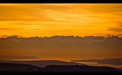 Sonnenaufgang über dem Bodensee...