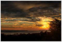 Sonnenaufgang über dem Bodensee