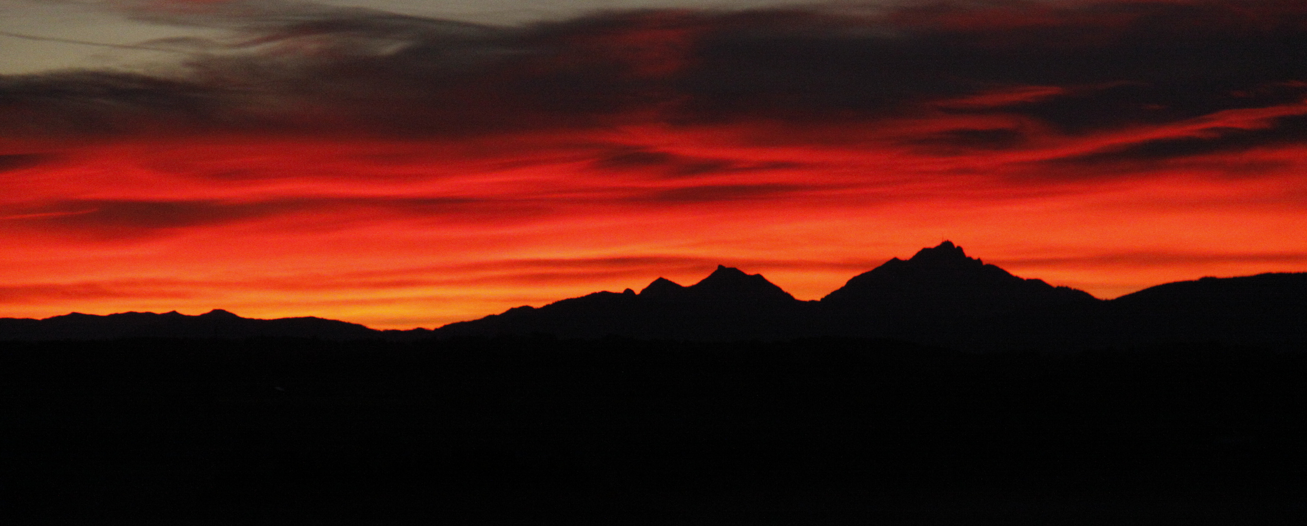 Sonnenaufgang über dem Chiemgau