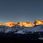 Sonnenaufgang über dem Engadin