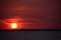 Sonnenaufgang über dem Fehmarnsund