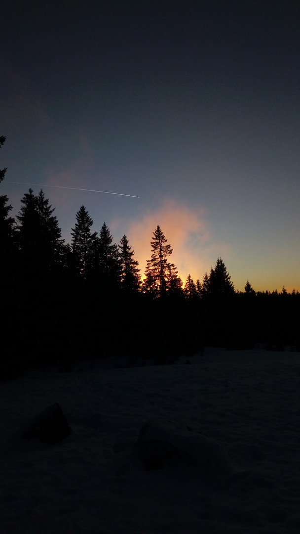 Sonnenaufgang über dem Feldberg