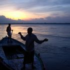 Sonnenaufgang über dem Ganges