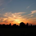 Sonnenaufgang über dem Gartenberg in Sömmerda