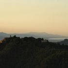 Sonnenaufgang über dem Golf von La Spezia, Italien