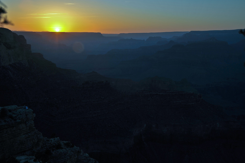 Sonnenaufgang über dem Grand Canyon