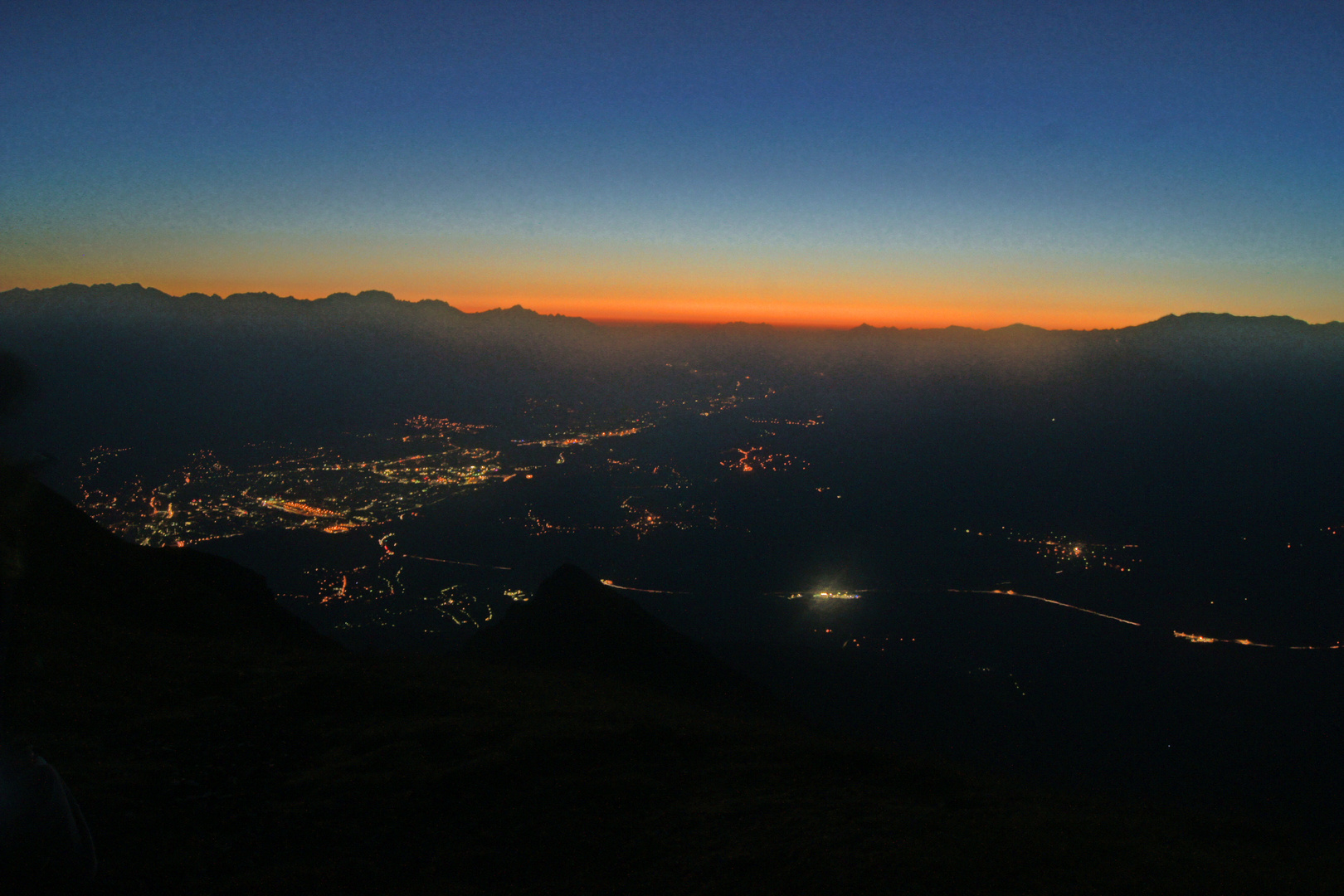 Sonnenaufgang über dem Inntal