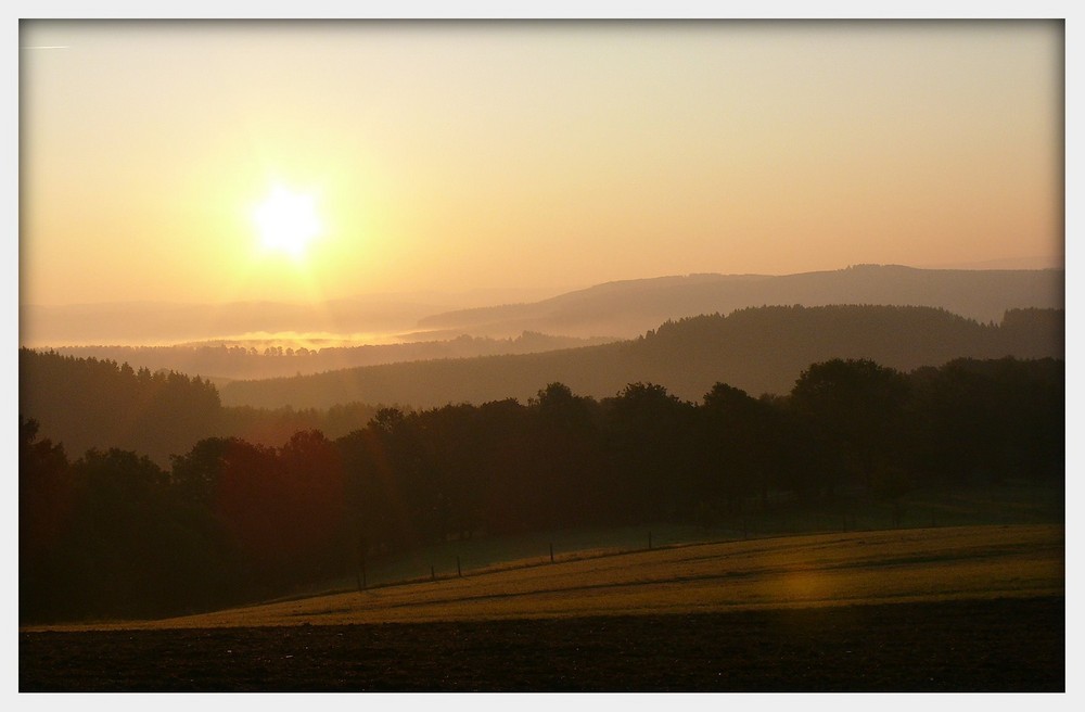 Sonnenaufgang über dem Johannland