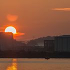 Sonnenaufgang über dem Kieler Ostufer