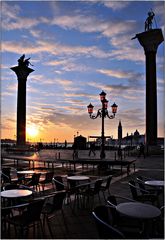 Sonnenaufgang über dem Lido di Venezia