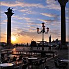 Sonnenaufgang über dem Lido di Venezia