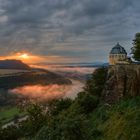 Sonnenaufgang über dem Lilienstein (3)