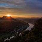 Sonnenaufgang über dem Lilienstein