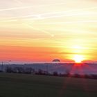 Sonnenaufgang über dem Lilienstein in der Sächsischen Schweiz...