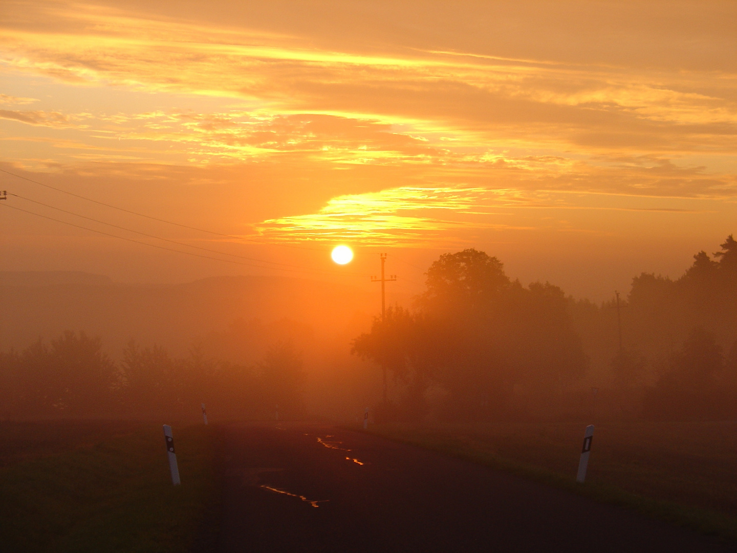 Sonnenaufgang über dem Maintal