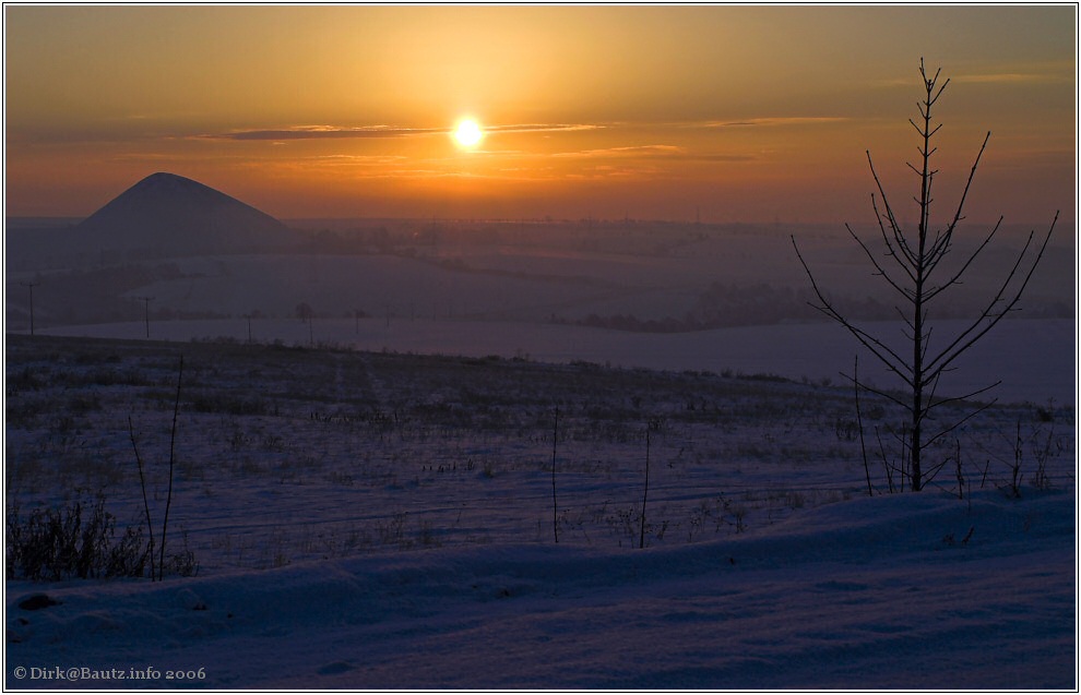 Sonnenaufgang über dem Mansfelder Land