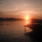 Sonnenaufgang über dem Mekong